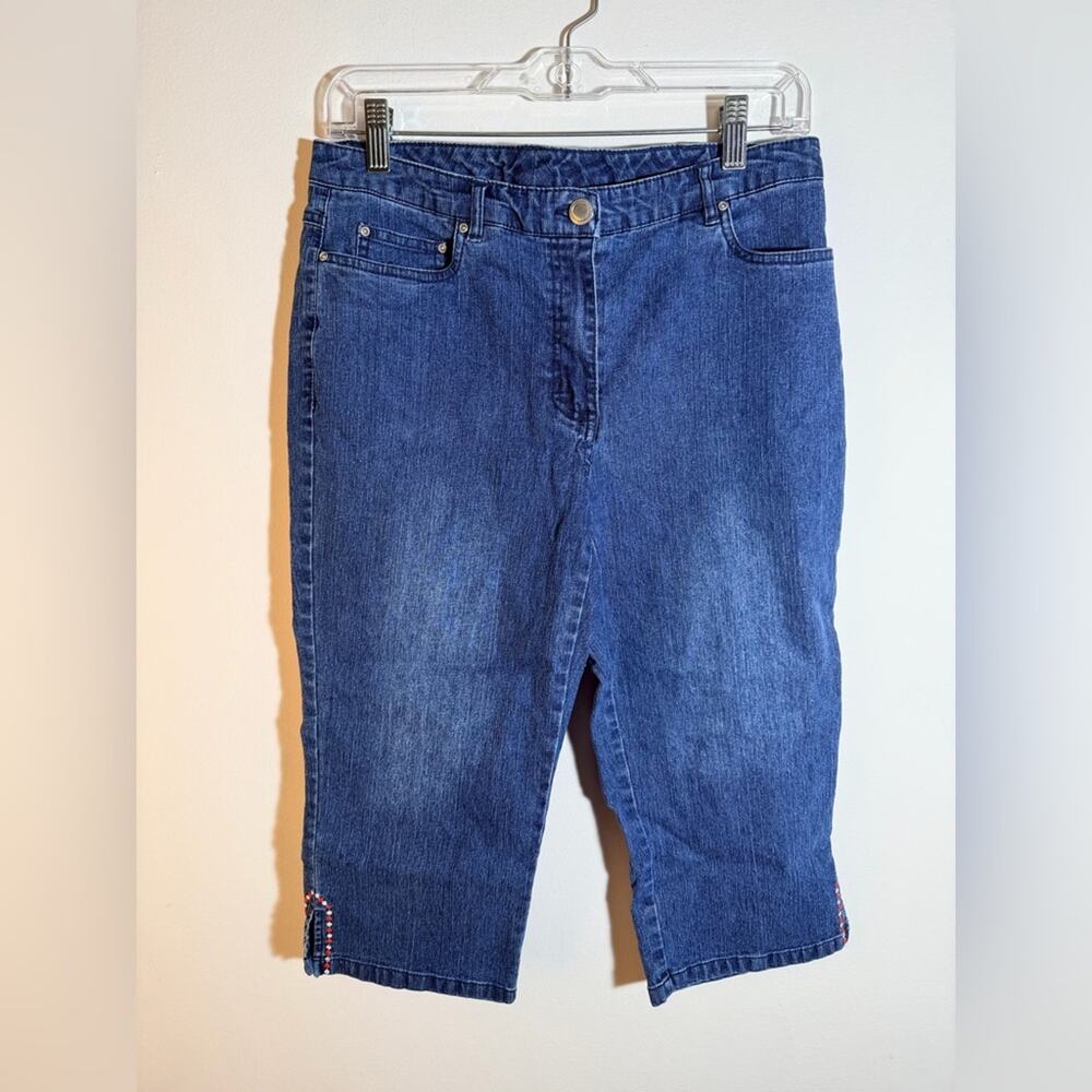 Ruby Rd. Indigo Denim  Capri Jeans